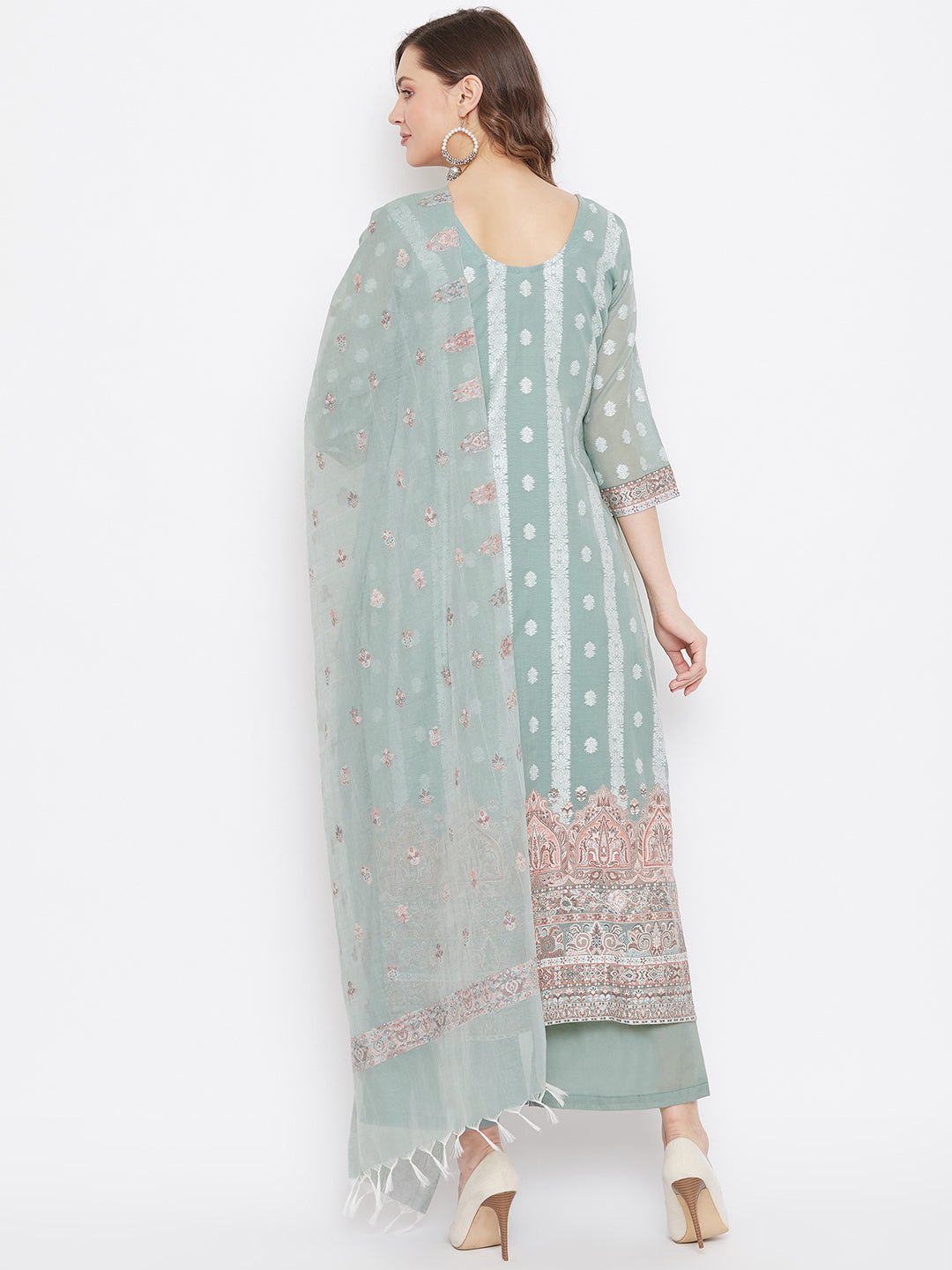 ORGANIC COTTON WOVEN LOLIVE DRESS MATERIAL WITH DUPATTA