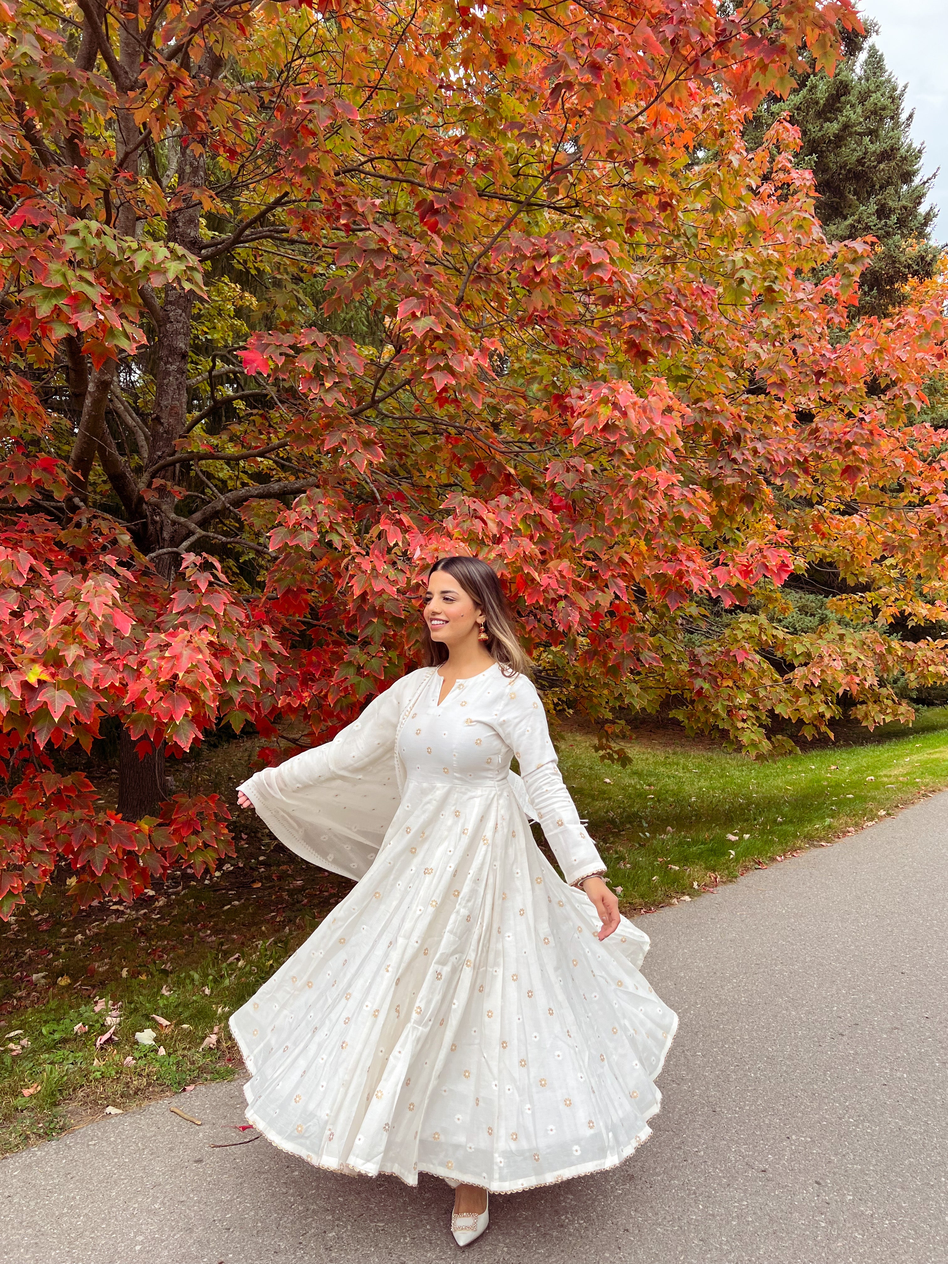 Pure white clearance anarkali dresses